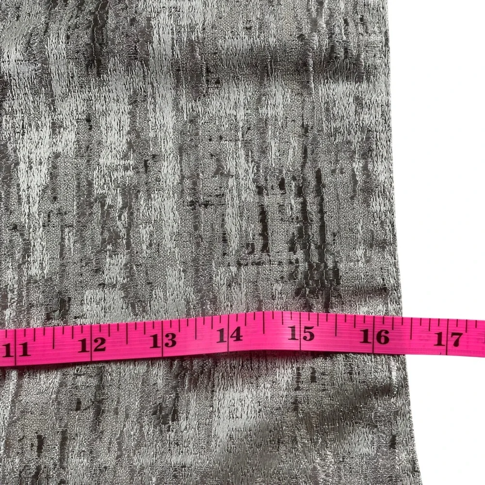 Tahari Home Metallic Textured Table Runner Silver Grey‎ Neutral Accent  16x90